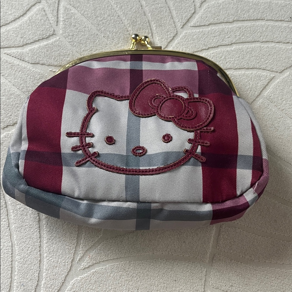 Cutest Hello Kitty Tartan Purse